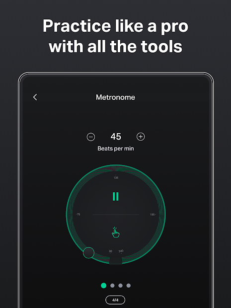 Screenshots Tải app GuitarTuna: Ứng dụng chỉnh dây đàn Guitar tốt, chính xác nhất
