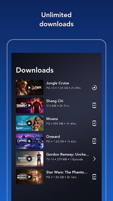 Screenshots Tải Disney+ Ứng dụng xem phim hoạt hình, điện ảnh hay nhất của Disney