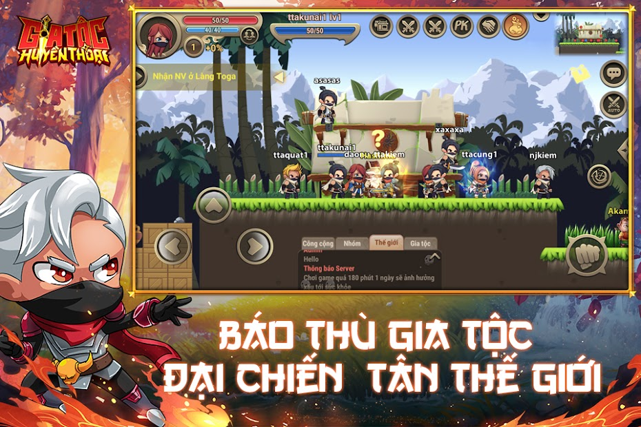 Screenshots Gia Tộc Huyền Thoại - Đại Chiến Tân Thế Giới: Game Nhập Vai Ninja
