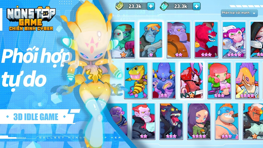 Screenshots Nonstop Game: Chiến Binh Cyber - Game IDLE RPG hoàn toàn mới