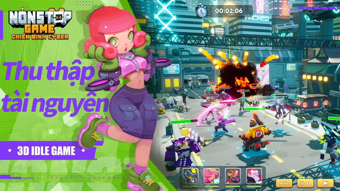 Screenshots Nonstop Game: Chiến Binh Cyber - Game IDLE RPG hoàn toàn mới