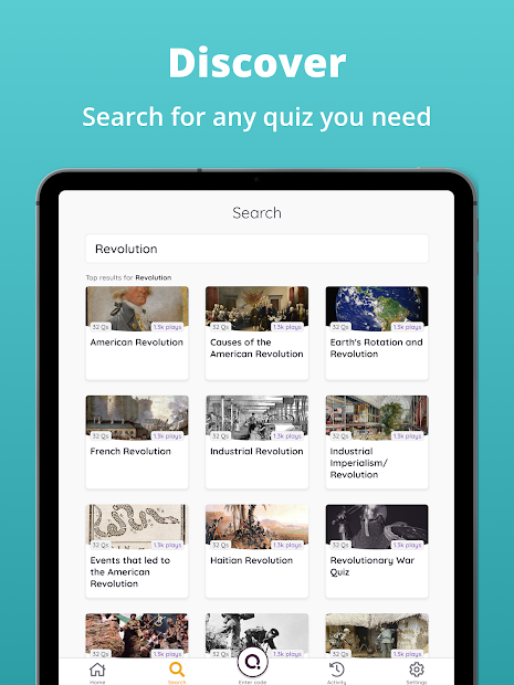 Download Screenshots App Quizizz: Ứng dụng tự học, tạo trò chơi giáo dục cùng lớp và bạn bè