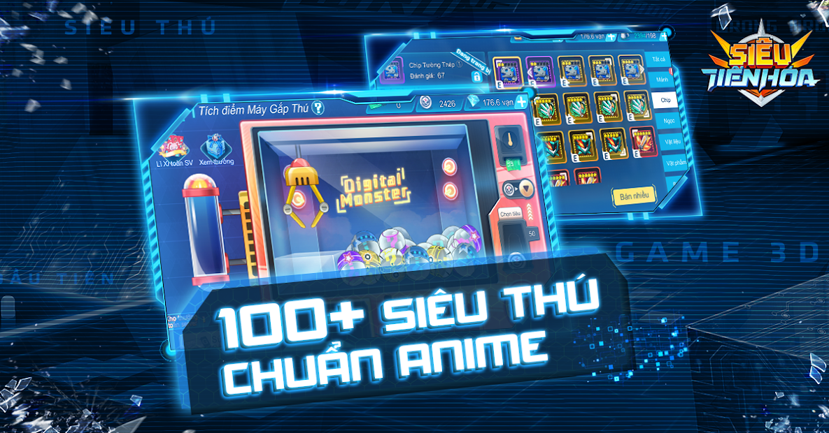 Screenshots Tải Siêu Tiến Hóa Mobile - Game Digimon chuẩn Anime Siêu Thú hợp thể