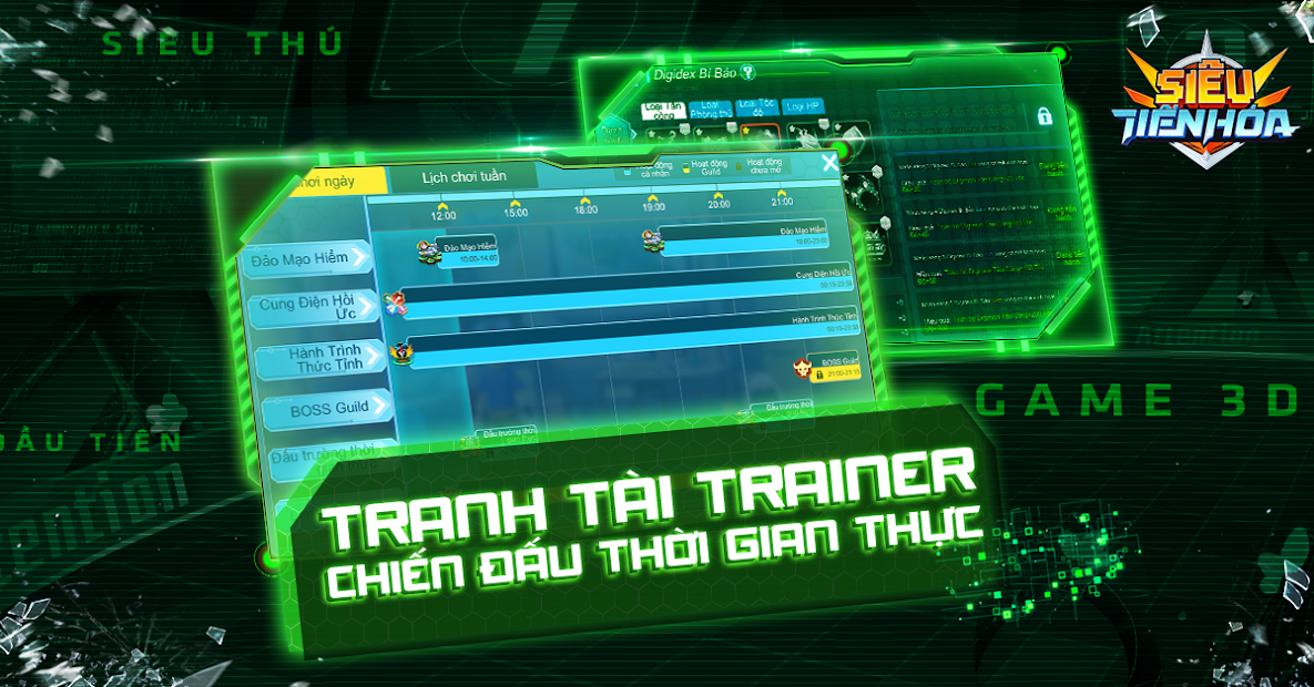 Screenshots Tải Siêu Tiến Hóa Mobile - Game Digimon chuẩn Anime Siêu Thú hợp thể