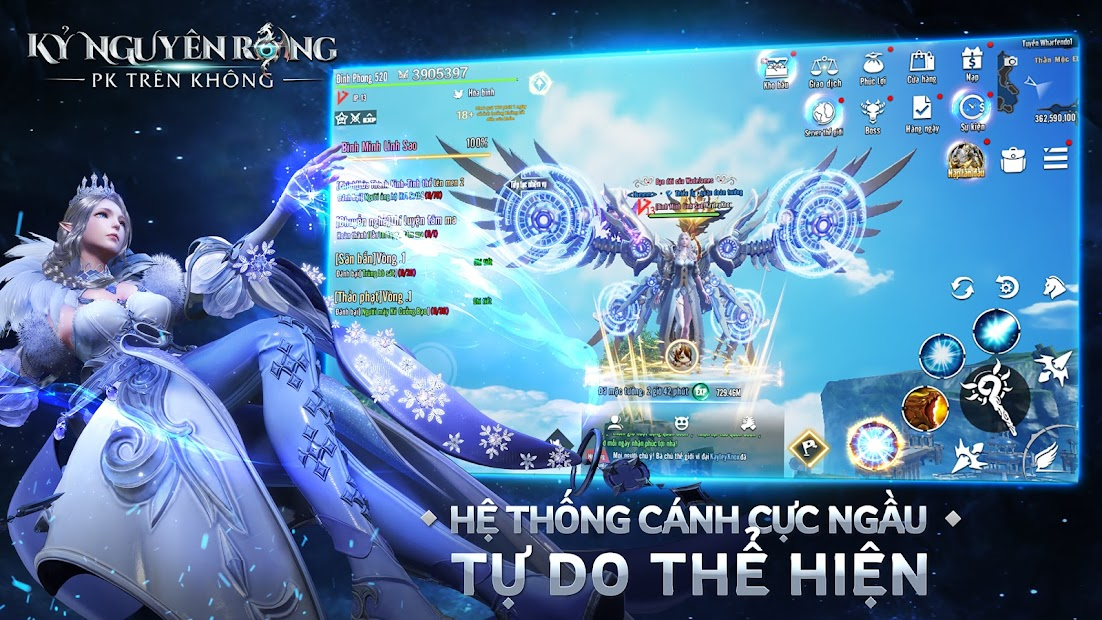 Screenshots Kỷ Nguyên Rồng - MMORPG đồ họa tuyệt đỉnh, tự do bay lượn trên bầu trời