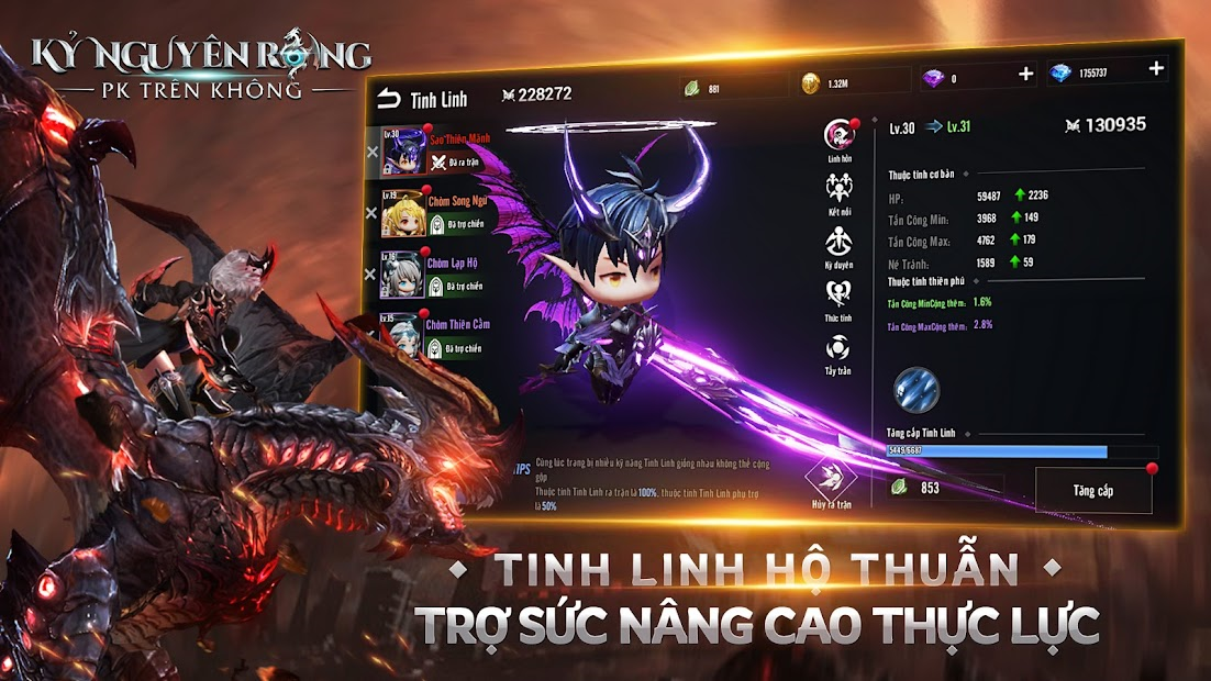 Screenshots Kỷ Nguyên Rồng - MMORPG đồ họa tuyệt đỉnh, tự do bay lượn trên bầu trời