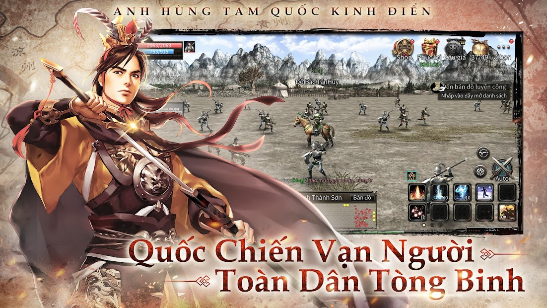 Tải Anh Hùng Tam Quốc M: Kingdom - Kế Thừa Game Tam Quốc Kinh Điển