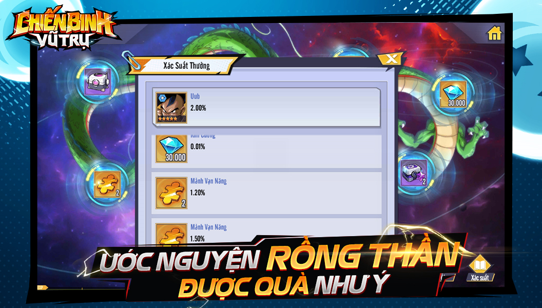 Screenshots Chiến Binh Vũ Trụ - Game Đấu Tướng Dragon Ball Đỉnh Cao