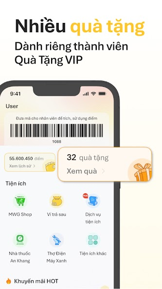 Screenshots Quà Tặng VIP (MWG Shop) - Tích, sử dụng điểm và mua hàng ngàn sản phẩm trực tuyến