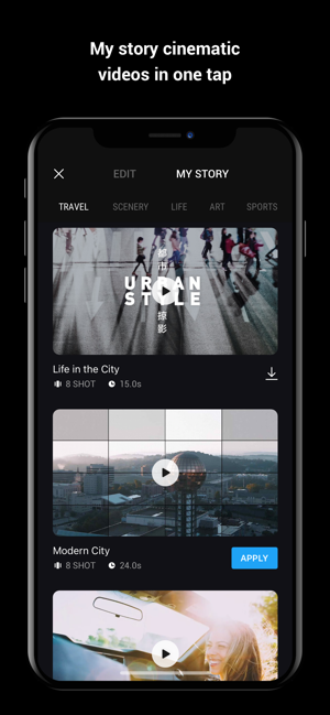 Screenshots DJI Mimo - Công cụ hỗ trợ gimbal điện thoại DJI