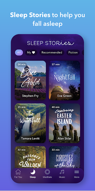 Screenshots Tải app Calm: Ứng dụng giúp giảm căng thẳng, lo lắng qua các bài thiền