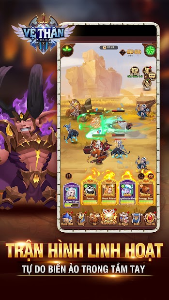 Screenshots Vệ Thần Arena - CMN: Game đấu tướng đỉnh cao, trận hình linh hoạt
