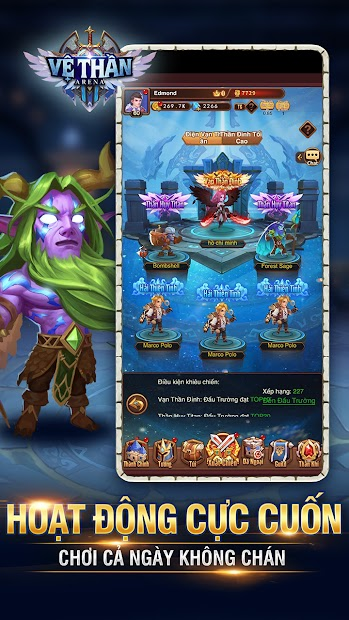 Screenshots Vệ Thần Arena - CMN: Game đấu tướng đỉnh cao, trận hình linh hoạt