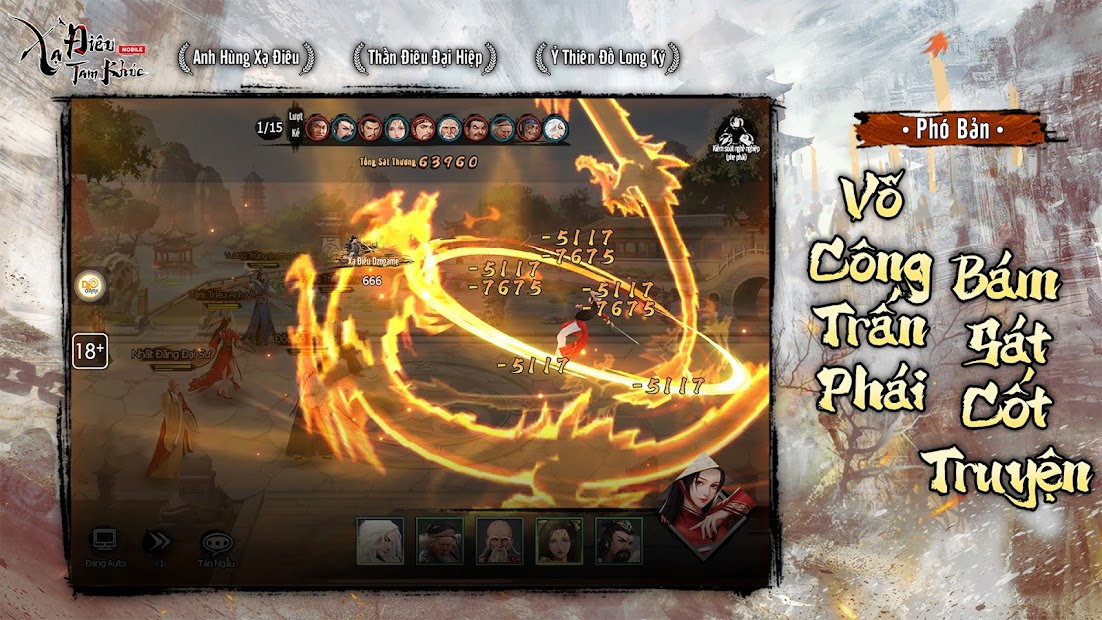 Screenshots Xạ Điêu Tam Khúc - Game mobile chiến thuật thẻ bài Card Battle (CBG)