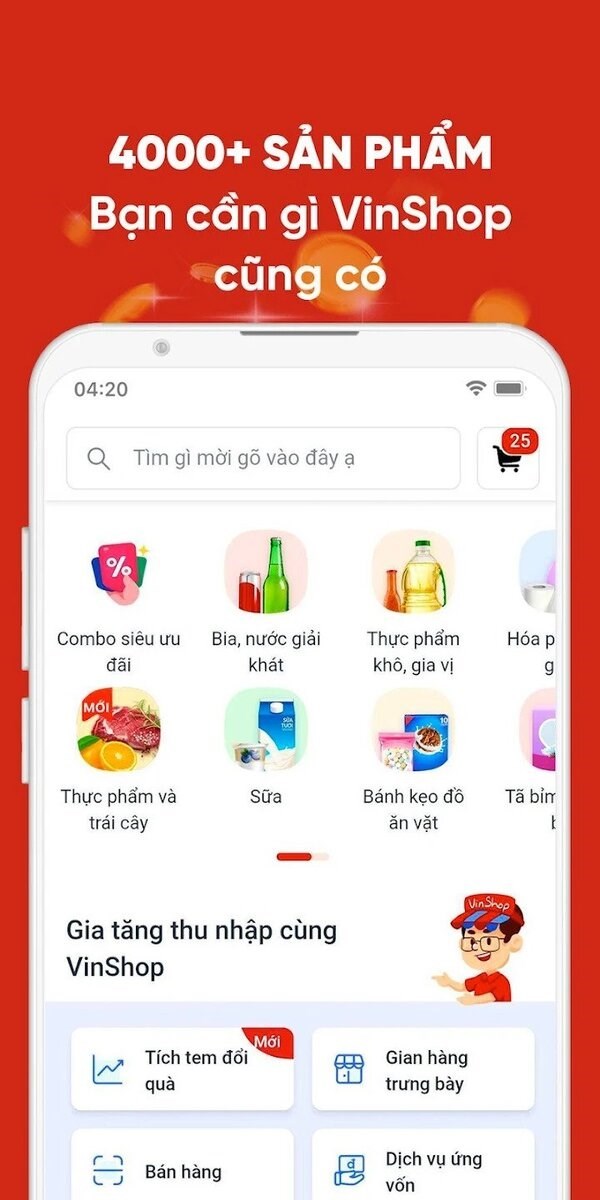 Screenshots VinShop - Tạp hóa thời công nghệ, nhập hàng giá tốt