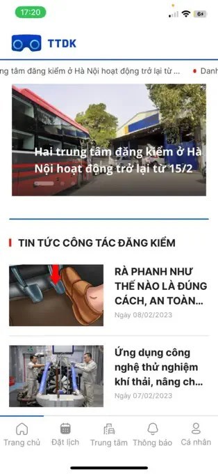 Screenshots TTDK - Ứng dụng đăng ký đăng kiểm xe ô tô online thuận tiện
