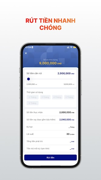 Screenshots Easy Credit - Ứng dụng hỗ trợ ứng tiền tức thì, thủ tục nhanh gọn