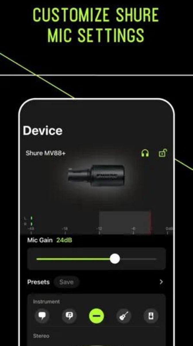 Screenshots Tải ShurePlus MOTIV - Ứng dụng ghi âm và chỉnh sửa âm thanh trên điện thoại