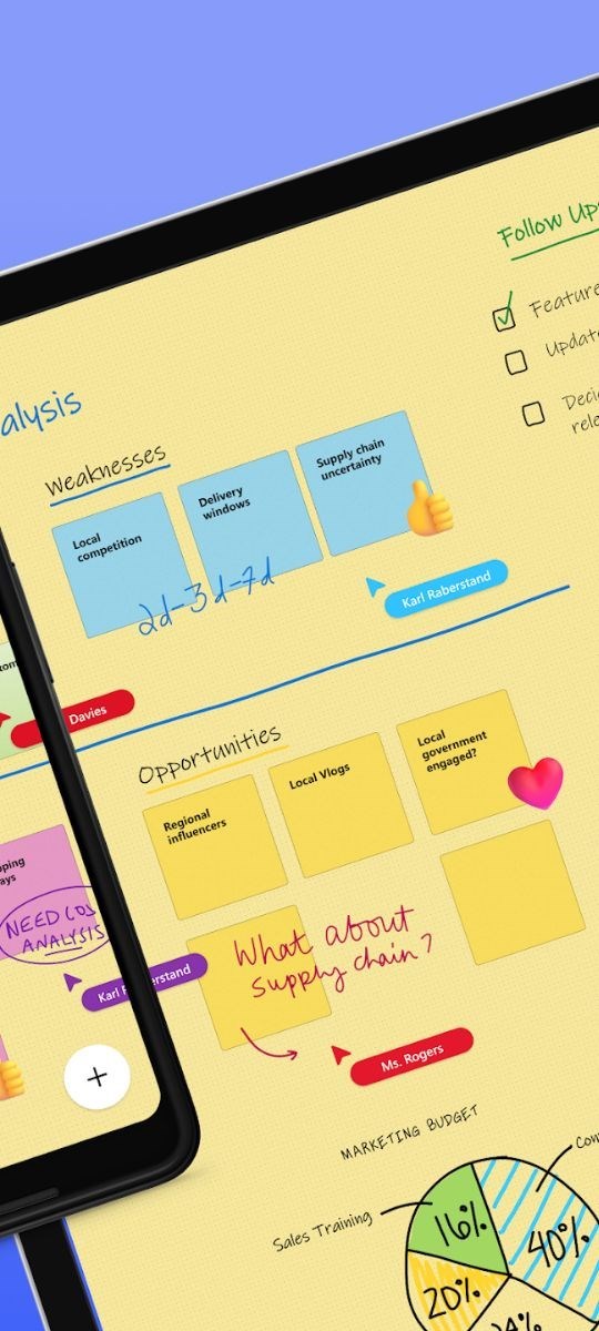 Screenshots Microsoft Whiteboard - Bảng vẽ kỹ thuật số cho cuộc họp, học tập hiệu quả