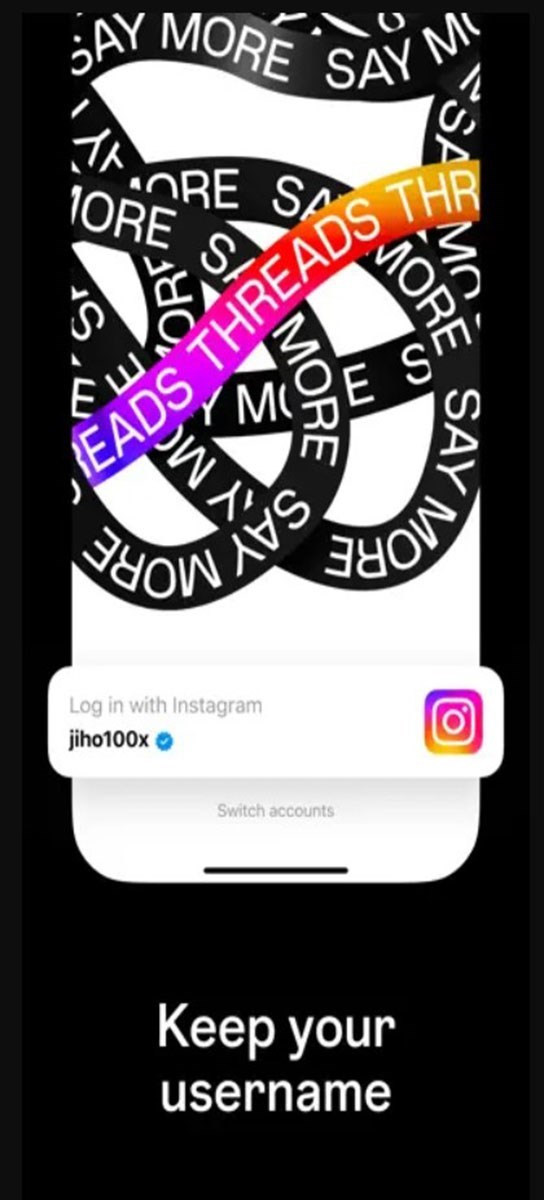 Screenshots Threads - Mạng xã hội nhắn tin, chia sẻ nội dung ngắn mới ra mắt của Instagram