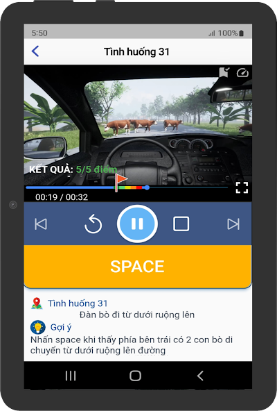 Screenshots Tải phần mềm ôn tập mô phỏng các tình huống giao thông - bản 1.2.3