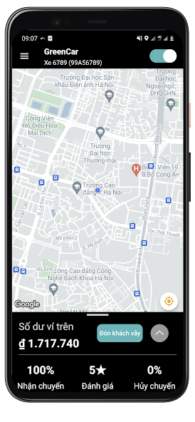 Screenshots Taxi Driver Xanh SM: Ứng dụng dành riêng cho tài xế Taxi Xanh SM