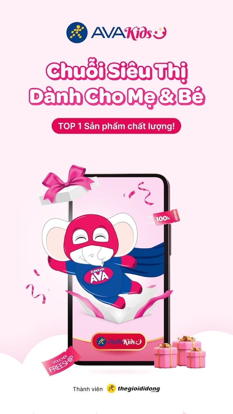 Screenshots Tải app AVAKids Nhận ngay 300k voucher và Freeship