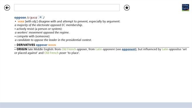 Screenshots Oxford Dictionary of English - Ứng dụng từ điển tiếng Anh