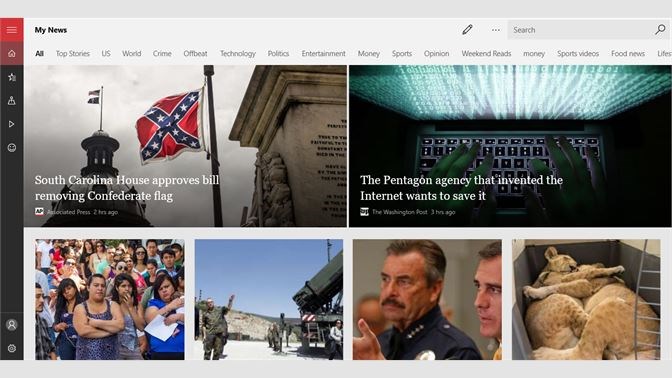 Screenshots Microsoft News - Đọc báo, cập nhật tin tức 24/7 trong và ngoài nước