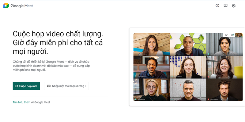 Screenshots Google Meet: App họp trực tuyến, học online không giới hạn người tham gia
