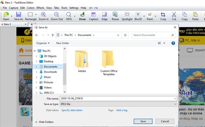 Screenshots Faststone Capture: Phần mềm chụp ảnh và quay video màn hình máy tính