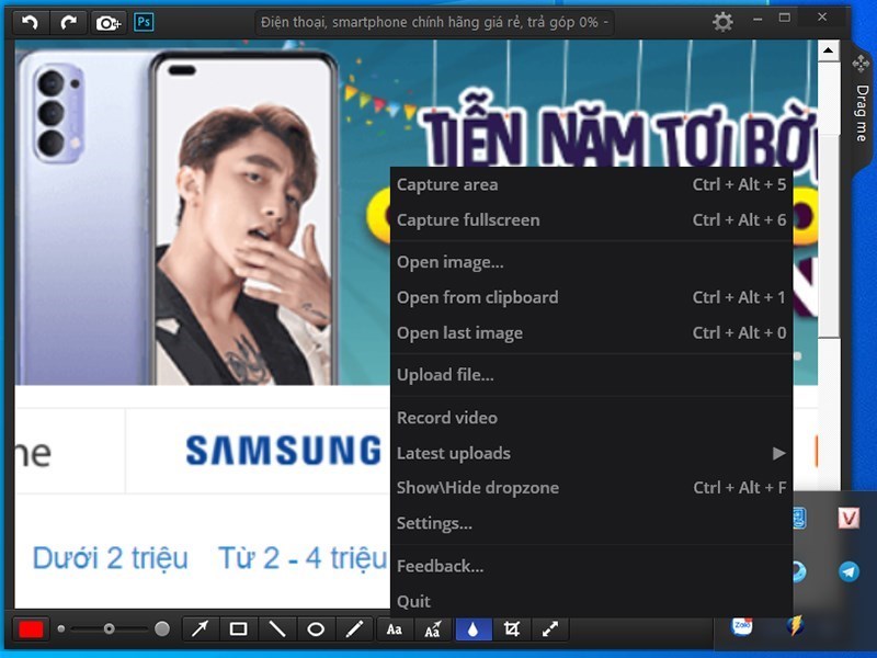 Screenshots Monosnap - Phần mềm chụp, chỉnh sửa ảnh chụp màn hình