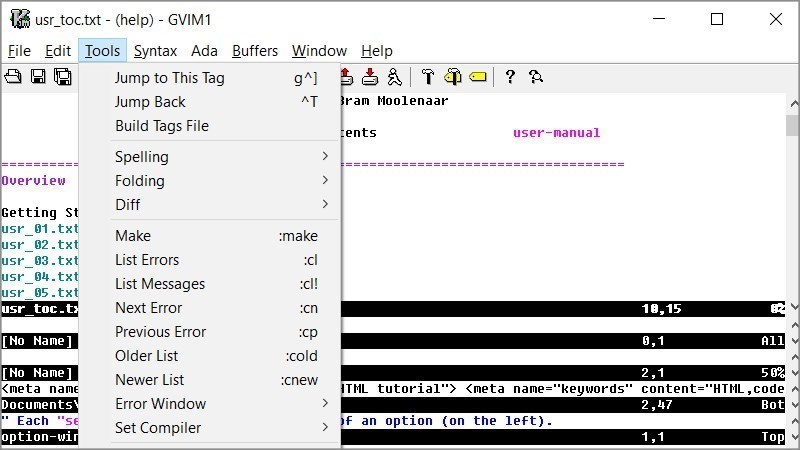 Screenshots Tải Vim Editor: Trình soạn thảo code mã nguồn mở cho máy tính Windows
