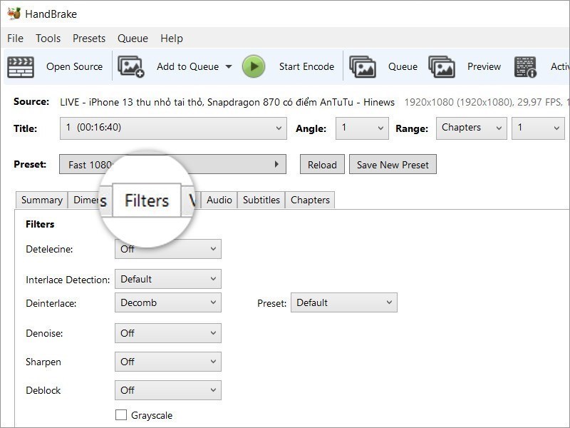 Screenshots Tải HandBrake: Phần mềm đổi đuôi, nén dung lượng video trên máy tính