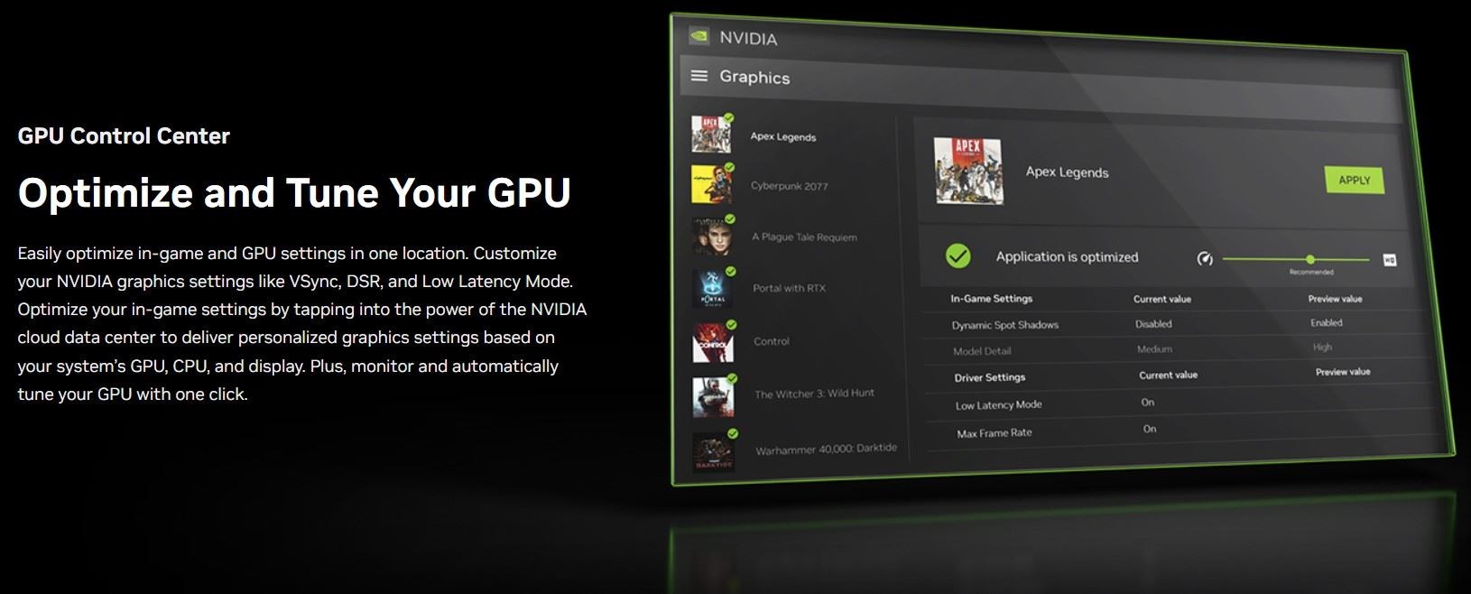 Screenshots NVIDIA App - Công cụ hỗ trợ card đồ họa NVIDIA GeForce