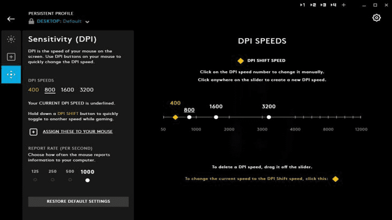 Screenshots G HUB: Phần mềm điều khiển và quản lý thiết bị Logitech
