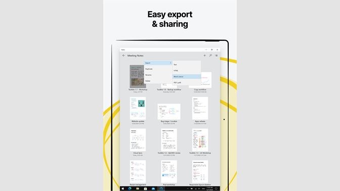 Screenshots Nebo: Ứng dụng ghi chú bằng chữ viết tay thông minh