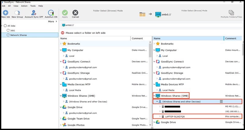 Screenshots Tải Goodsync: Ứng dụng sao lưu và đồng bộ hóa tệp dễ dàng