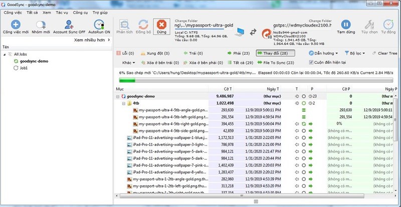Screenshots Tải Goodsync: Ứng dụng sao lưu và đồng bộ hóa tệp dễ dàng