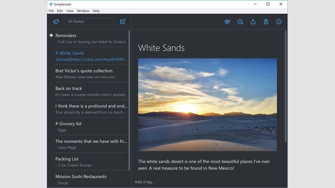 Screenshots Simplenote - Ứng dụng ghi chú đơn giản, nhanh, tiện lợi