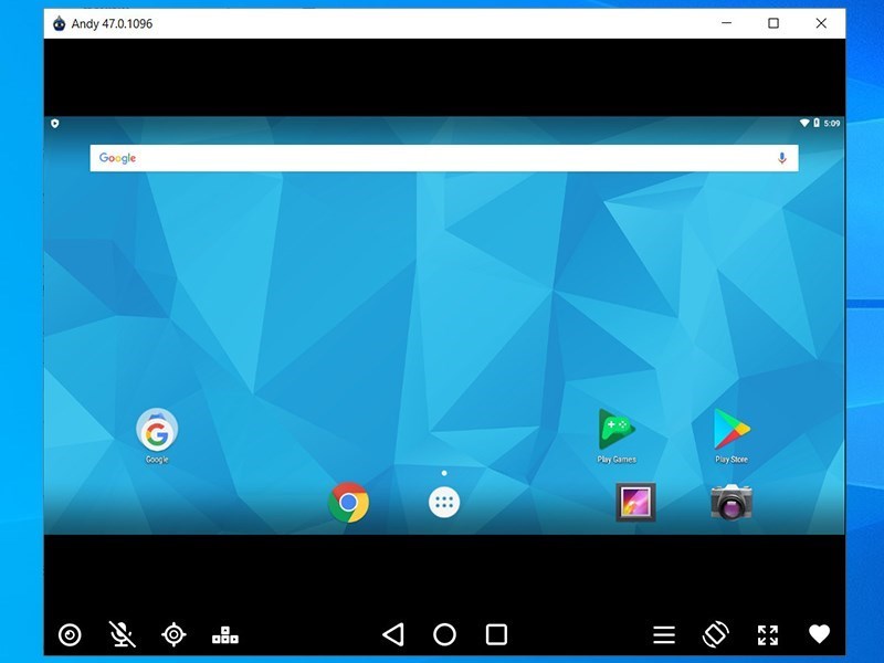 Screenshots Andy - Phần mềm giả lập Android trên PC