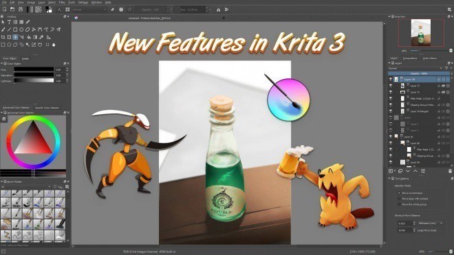 Screenshots Krita - Phần mềm chỉnh sửa ảnh dành cho máy cấu hình thấp