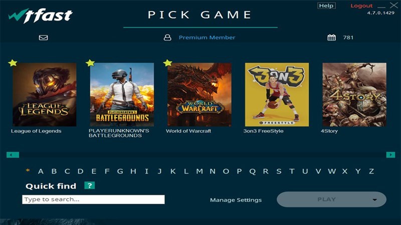 Screenshots Download Wtfast - Tăng tốc game, tối ưu đường truyền