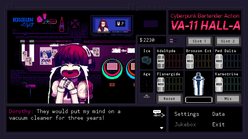Screenshots Tải Va-11 Hall-a - Trở thành nhân viên pha chế giỏi nhất