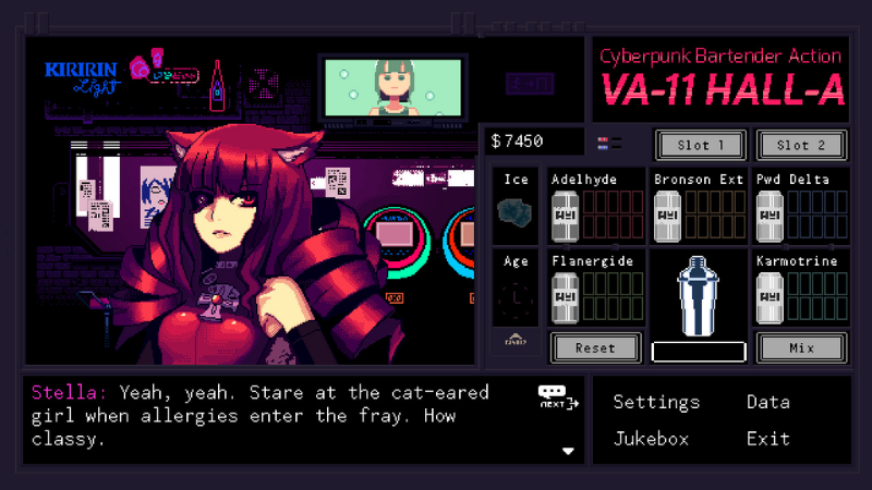 Screenshots Tải Va-11 Hall-a - Trở thành nhân viên pha chế giỏi nhất