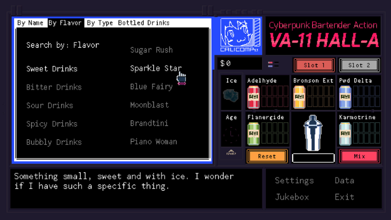 Screenshots Tải Va-11 Hall-a - Trở thành nhân viên pha chế giỏi nhất