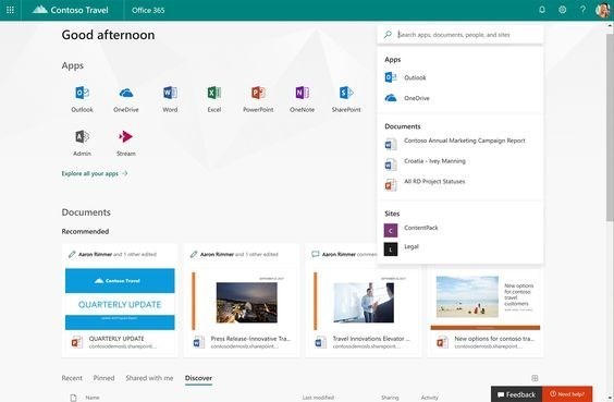 Screenshots Microsoft SharePoint: Phần mềm cộng tác và quản lý tài liệu