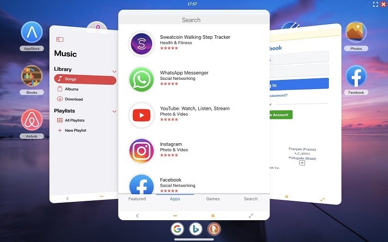 Screenshots iPadian - Phần mềm giả lập iOS ngay trên máy tính