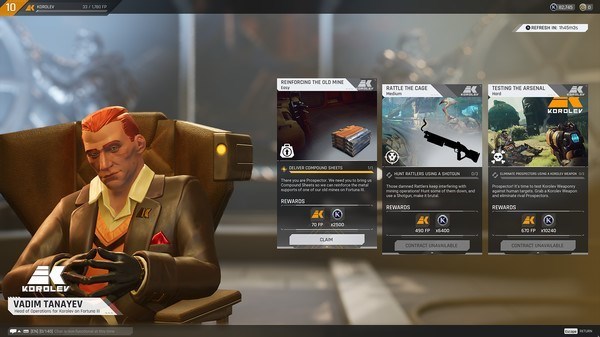 Screenshots The Cycle: Frontier - Triển vọng về tài nguyên và sự giàu