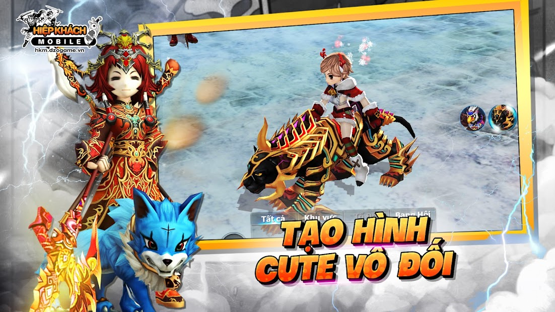 Screenshots Hiệp Khách Mobile - Dzogame: Chính tà đại chiến, viết tiếp thanh xuân!